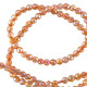 Faceted glass beads 2mm round Flame orange ab coating